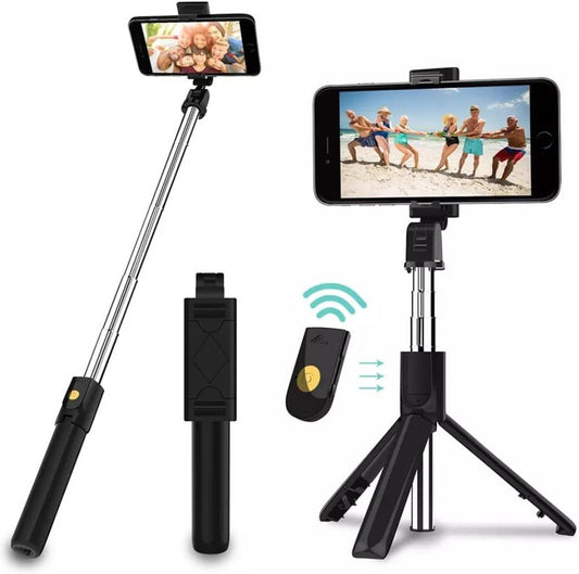 Wireless Selfie Stick with Fill Light and Tripod