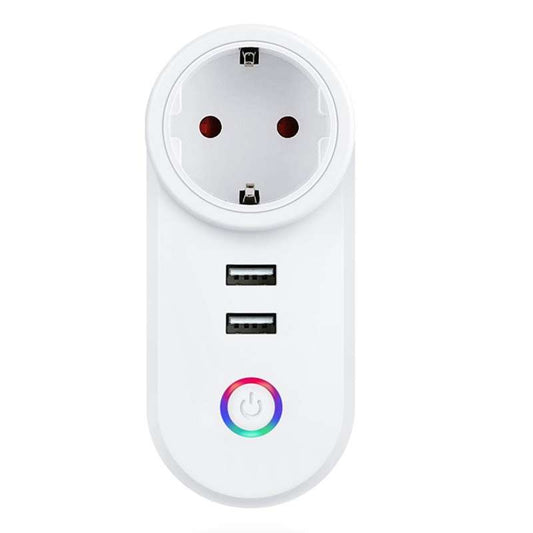 16A Tuya Wifi Smart Socket with USB Charging Outlet